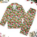 Mickey and Friends Merry Christmas Pajamas Set – Festive Xmas Party Shirt with Minnie Donald Goofy – Women s 3D Christmas Shirt