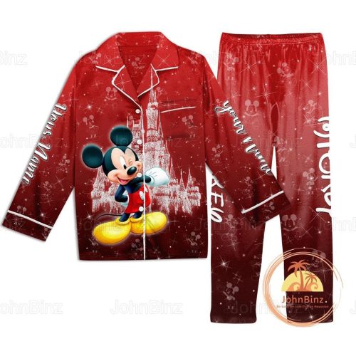 Magical Mickey Castle Pajamas Set – Custom Funny & Disney-Inspired Pants