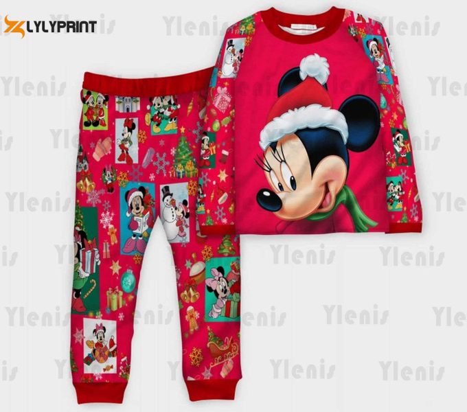 Mickey Christmas Pajama Set: Custom Matching Family Pajamas For Festive Celebrations!