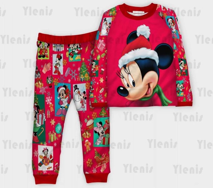 Mickey Christmas Pajama Set: Custom Matching Family Pajamas For Festive Celebrations!