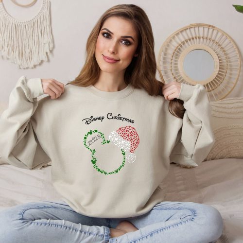 Get Festive with Mickey Christmas Sweatshirt Disney Hoodie & Xmas Family Pajamas