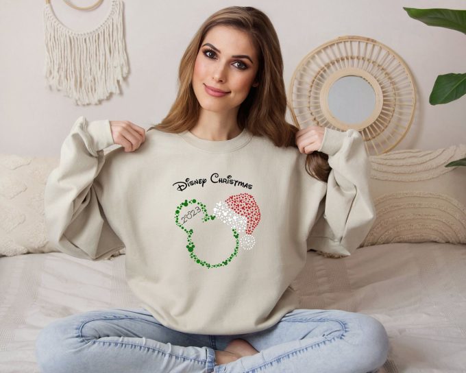 Get Festive With Mickey Christmas Sweatshirt Disney Hoodie &Amp; Xmas Family Pajamas