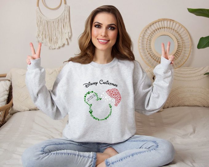 Get Festive With Mickey Christmas Sweatshirt Disney Hoodie &Amp; Xmas Family Pajamas