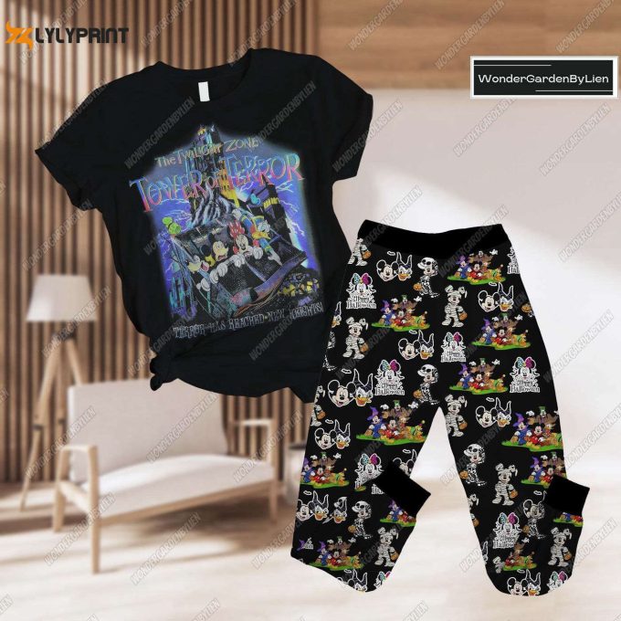 Mickey Halloween T-Shirt Pant Set Tower Of Terror Pjs Bridesmaid Pajamas &Amp;Amp; More – Disney Halloween Trip Shirts