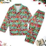 Mickey Minnie Christmas Pajamas Set: Cartoon Xmas Party Shirt Magic Kingdom Women Pajamas – Shop Now!