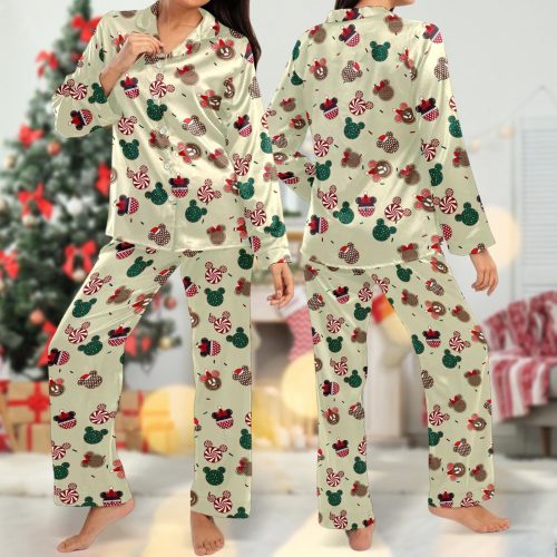 Magical Mickey Mouse Christmas Pajama Set & 3D All Over Print Shirt: Perfect Xmas Gift for Women