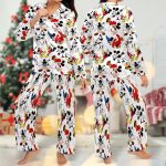 Mickey Mouse Fantasy Pajamas & T-Shirt Set: Animated Mouse Women s PJ Cartoon Magic Kingdom Trip Gift