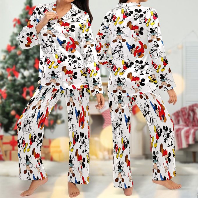 Mickey Mouse Fantasy Pajamas &Amp; T-Shirt Set: Animated Mouse Women S Pj Cartoon Magic Kingdom Trip Gift