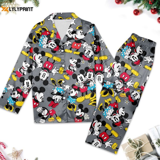 Magical Mickey Mouse Pajamas Set: Animated Women S Shirt Minnie Mouse Cartoon Perfect Magic Kingdom Gift!