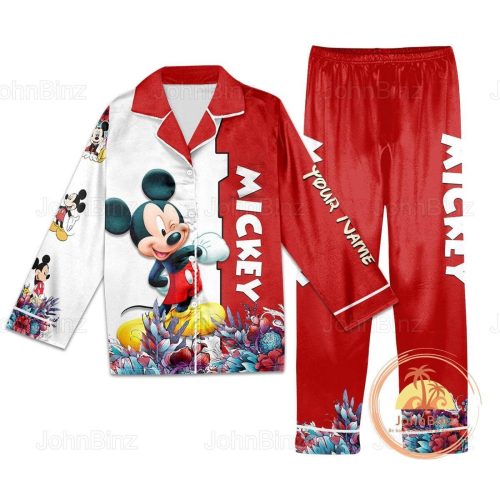 Magical Mickey Mouse Pajamas Set: Customizable Comfy Holiday Pants for Disney Fans