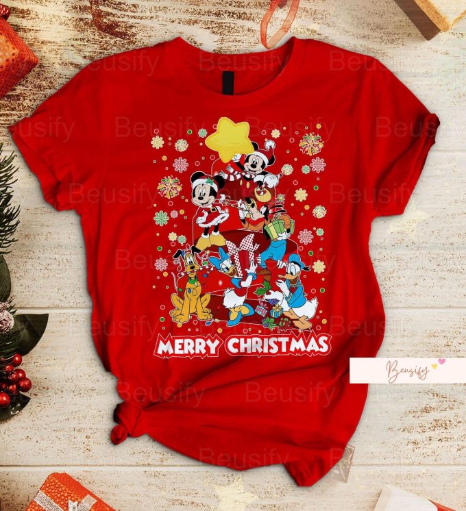 Mickey Mouse Pajama Set: Christmas T-Shirt Cartoon Pants &Amp; More For Festive Holiday Pajama Parties!