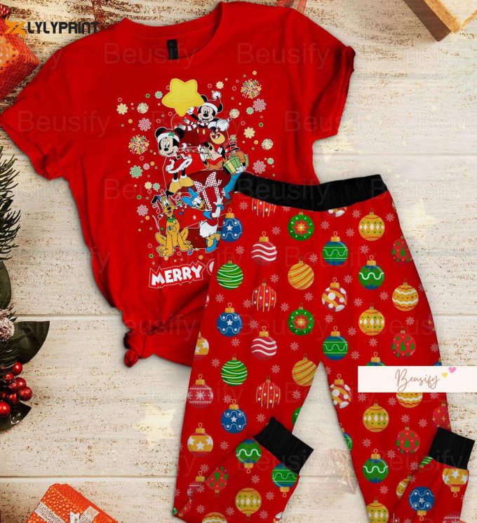 Mickey Mouse Holiday Pajamas Set: Festive Christmas Pjs For The Whole Family!