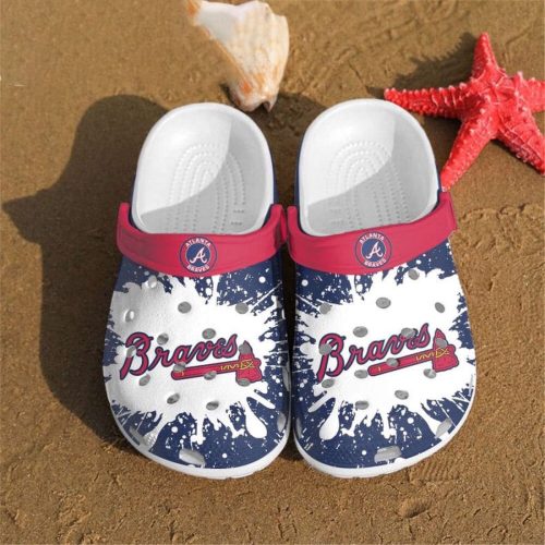 MLB Atlanta Braves Crocband Clogs – Official Braves Merchandise for Men Women and Kids