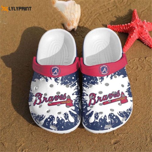 MLB Atlanta Braves Crocband Clogs – Official Braves Merchandise for Men Women and Kids