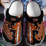 MLB Baltimore Orioles Crocs: Fan Baseball Shoes Clog – Orange Black