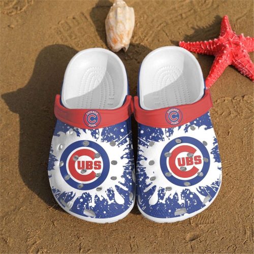 Chicago Cubs Crocs: Official MLB Fan Baseball Shoes – Big Logo Clog