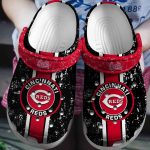 Cincinnati Reds Crocs: Black Fan Baseball Shoes for MLB Enthusiasts