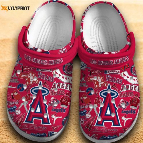 MLB Los Angeles Angels Crocs-Shoes: Los Merch for Men Women & Kids