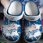 MLB Los Angeles Dodgers Crocs-Shoes: White Clog for Baseball Fans