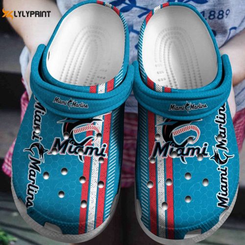 Shop Miami Marlins Crocs: Blue Clog Shoes for Baseball Fans
