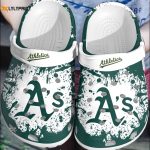 Oakland Athletics MLB Crocs: Dark Green Fan Baseball Shoes – Get Your Stylish Clogs Now!