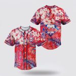 Authentic MLB Philadelphia Phillies Baseball Jersey Flower – Perfect for Fans! – Gift for Men Women