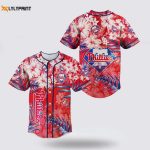 Authentic MLB Philadelphia Phillies Baseball Jersey Flower – Perfect for Fans! – Gift for Men Women