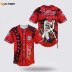 Custom MLB Philadelphia Phillies Full-Print Jersey – Personalized Name & Number for Passionate Fans