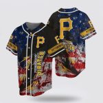 Pittsburgh Pirates US Flag Baseball Jersey: Show Your MLB Fan Spirit!