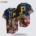 Pittsburgh Pirates US Flag Baseball Jersey: Show Your MLB Fan Spirit!