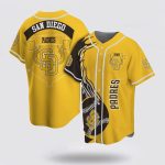 Authentic MLB San Diego Padres Baseball Jersey – Classic Design for Passionate Fans – Gift for Men Women