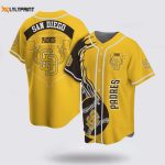 Authentic MLB San Diego Padres Baseball Jersey – Classic Design for Passionate Fans – Gift for Men Women