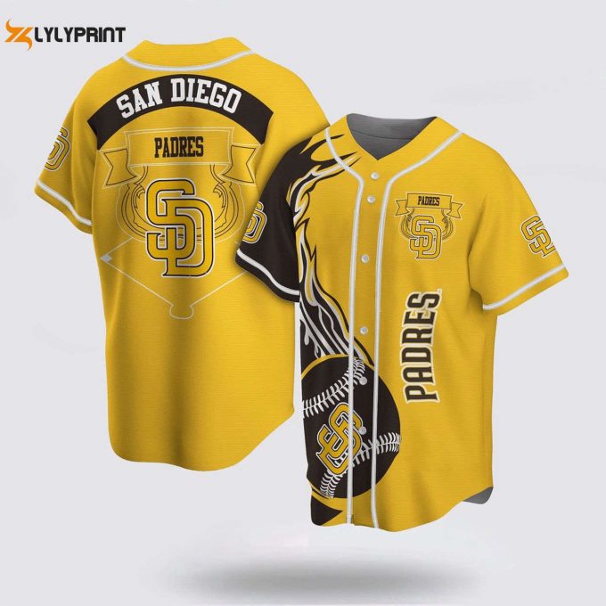 Authentic Mlb San Diego Padres Baseball Jersey – Classic Design For Passionate Fans – Gift For Men Women