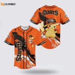 MLB San Francisco Giants Pikachu Pokemon Jersey: Perfect for Fans!