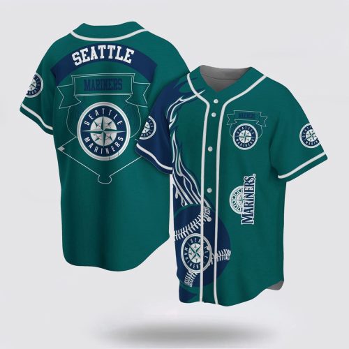 Authentic MLB Seattle Mariners Baseball Jersey: Classic Design for Passionate Fans