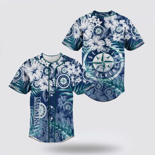 Seattle Mariners MLB Jersey: Flower Design for Fans – Show Your Support!