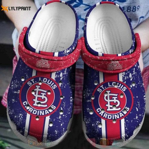 MLB St Louis Cardinals Crocs: Red Purple Clog Shoes for Ultimate Fans