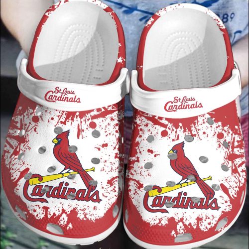 St Louis Cardinals Red & White Crocs Shoes – MLB Team Clog Shoes