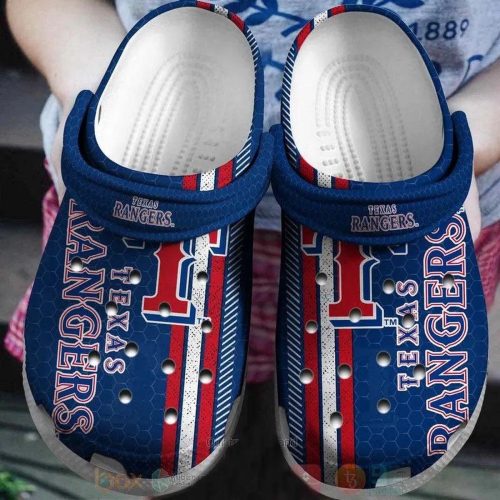 Texas Rangers BlueCrocs: Official MLB Clog Shoes for Fanatics