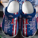 MLB Texas Rangers Blue Crocs: Fan Baseball Shoes & Clogs