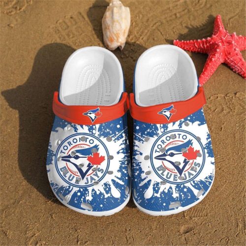 MLB Toronto Blue Jays Crocs – Big Logo Fan Baseball Shoes: Show Your Team Spirit!
