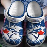 MLB Toronto Blue Jays Crocs: Fan Baseball Shoes Blue-White Clog