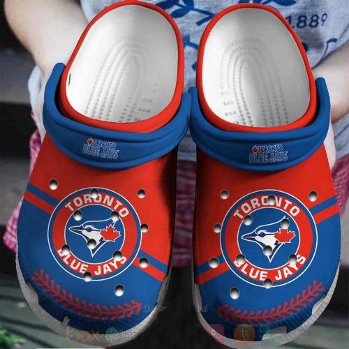MLB Toronto Blue Jays Crocs: Red Blue Clog Shoes for Engaging Fans
