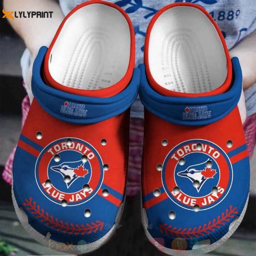 MLB Toronto Blue Jays Crocs: Red Blue Clog Shoes for Engaging Fans