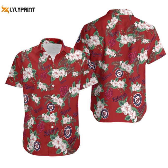 Mlb Washington Nationals Hawaiian Shirt V2 – Stylish Men &Amp;Amp; Women Aloha Shirt