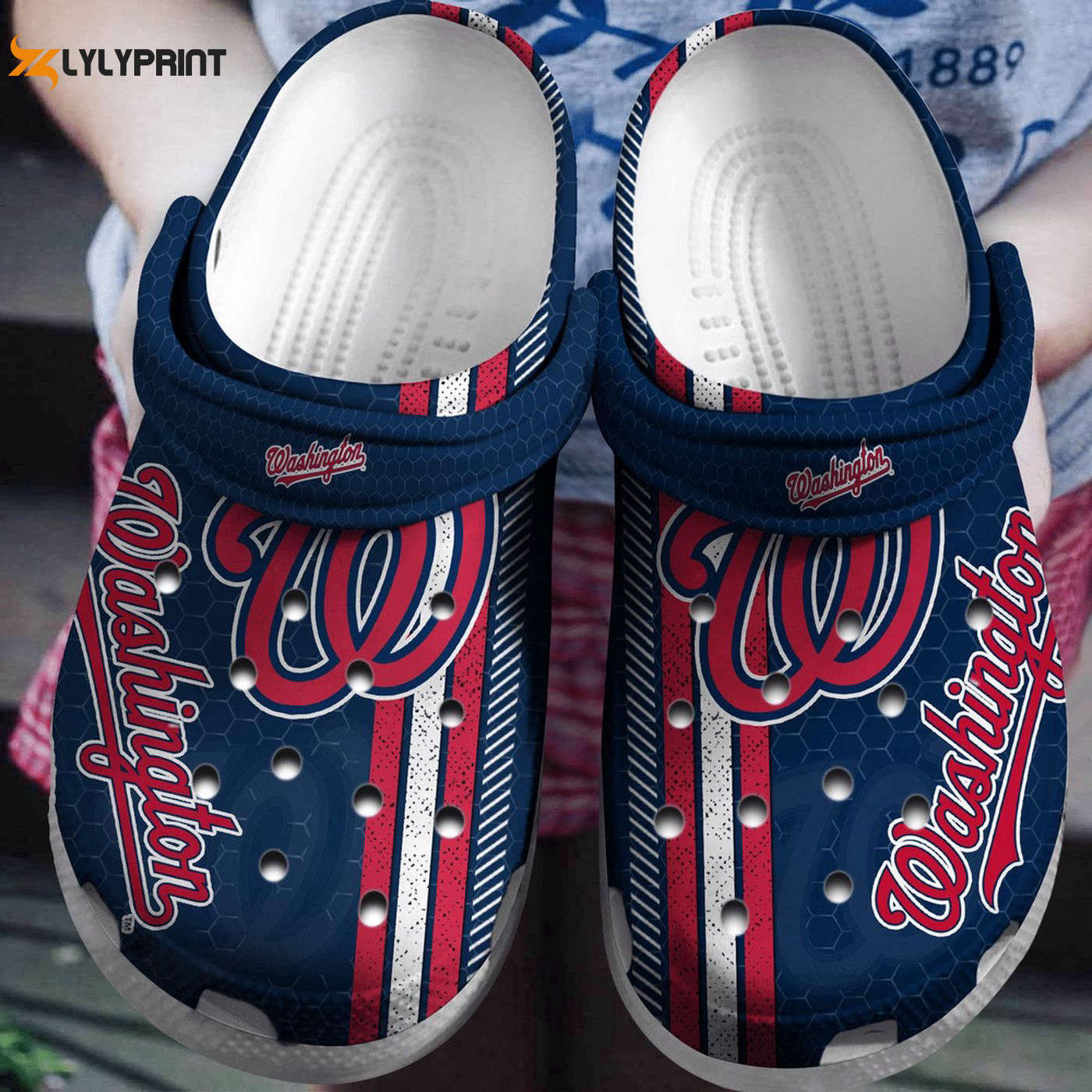 MLB Washington Nationals Navy Crocs: Baseball Fan Shoes MLB Washington Nationals Navy Crocs: Baseball Fan Shoes