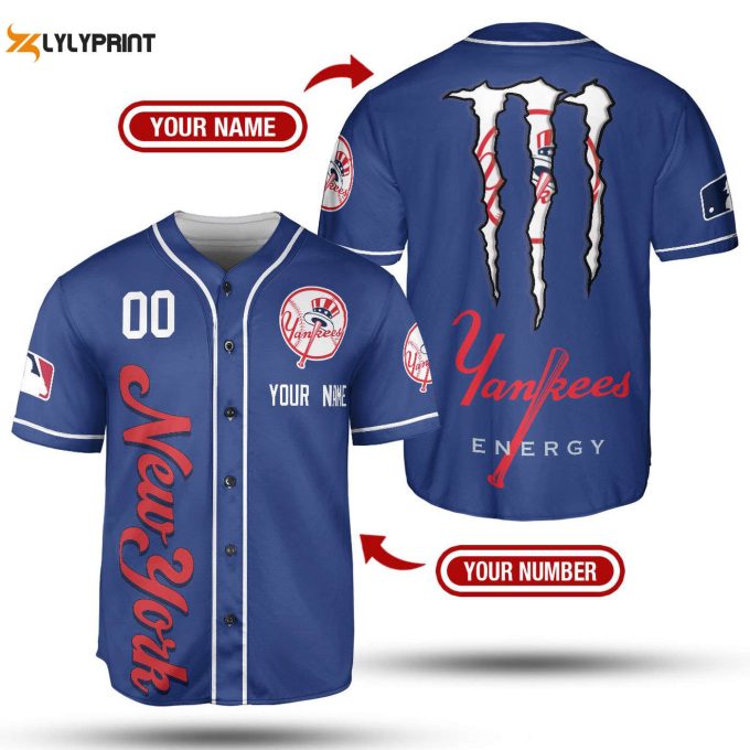 Personalized Monster Energy Drink Mlb Baseball Jersey Collection Shirt – Exclusive Team Designs – Gift For Men Women