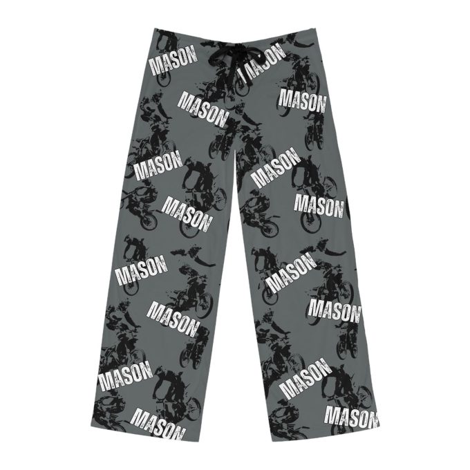 Custom Motocross Pajama Pants: Personalized Dirt Bike Motorcycle Pajamas For Him – Perfect Christmas Gift!