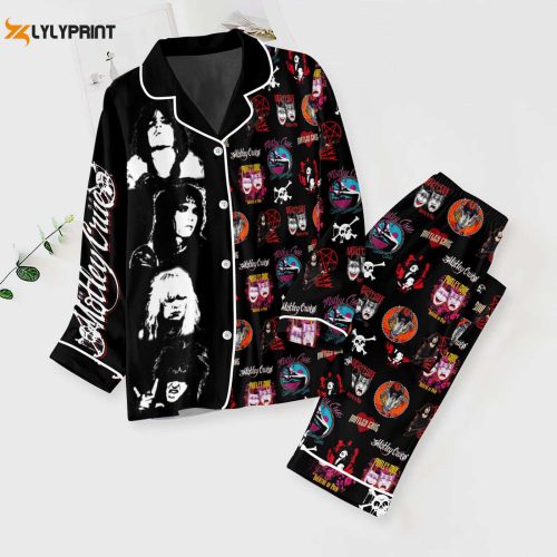 Mötley Crüe Button Down Pajamas Set – Ultimate Women s Christmas Gift