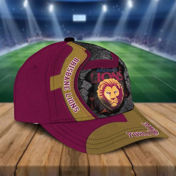 New Personalized Brisbane Lions Afl Classic Cap For Fan 2